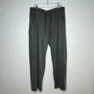 American Eagle Wide Leg Pull On Pants Casual Utility Women Army Green Large